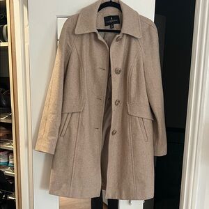 London Fog Tan Wool Pea Coat
